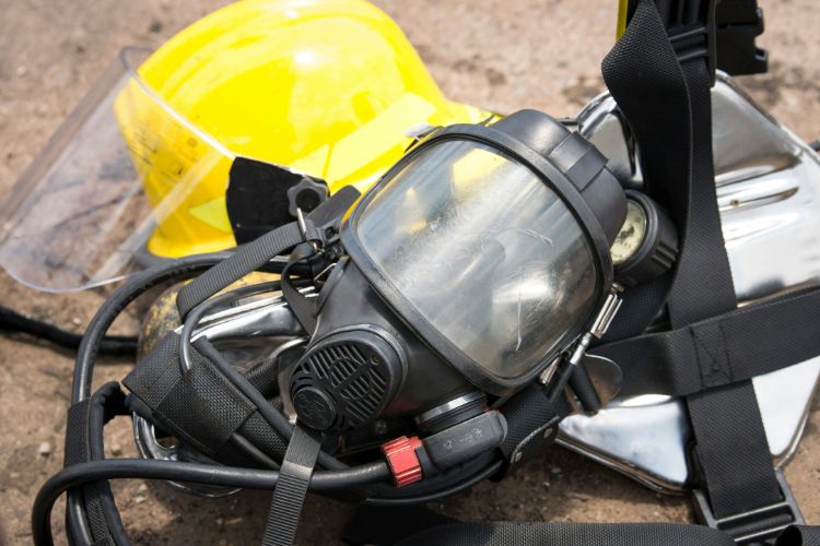 Mask used to protect against chemical air.