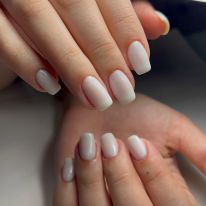 Client showing new nail designs