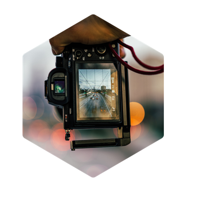 Digital camera with an image in the view finder